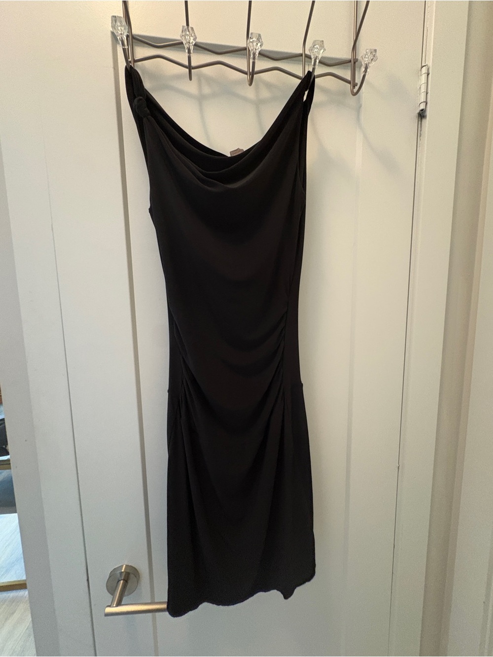 le chateau Black Cowl Neck Slip Dress